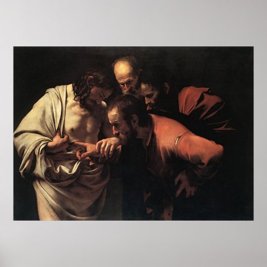 Caravaggio Die Instabilität des Heiligen Thomas Poster (Vorne)