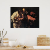Caravaggio Die Instabilität des Heiligen Thomas Poster (Küche)