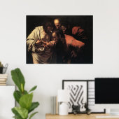 Caravaggio Die Instabilität des Heiligen Thomas Poster (Heimbüro)