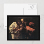 Caravaggio Die Instabilität des Heiligen Thomas Postkarte (Vorne/Hinten)