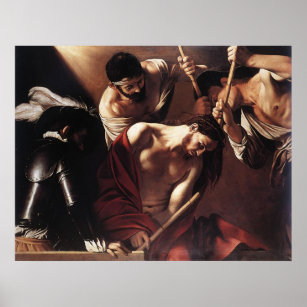 Caravaggio Die Krönung mit Garnen Poster