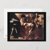 Caravaggio Die Krönung mit Garnen Postkarte (Vorne/Hinten)