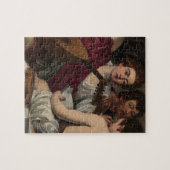 Caravaggio - die Musiker - klassische Grafik Puzzle (Horizontal)