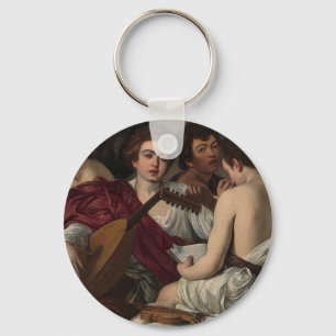Caravaggio - Die Musiker - Klassisches Kunstwerk Schlüsselanhänger