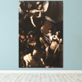 Caravaggio - Die sieben Barmherzigkeit-Akte (1607) Leinwanddruck (Insitu (Holzboden))