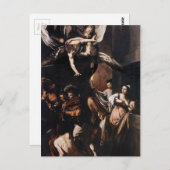 Caravaggio - Die sieben Werke der Barmherzigkeit Postkarte (Vorne/Hinten)