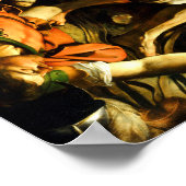 Caravaggio Die Umkehr auf dem Weg nach Damaskus Poster (Ecke)
