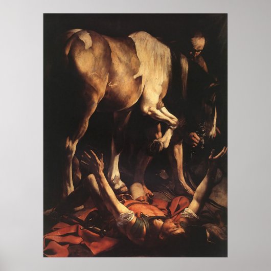 Caravaggio: Die Umrechnung nach Damaskus Poster (Vorne)