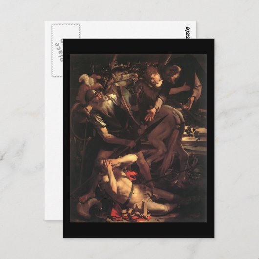 Caravaggio die Umwandlung von St. Paul Postkarte (Vorne/Hinten)