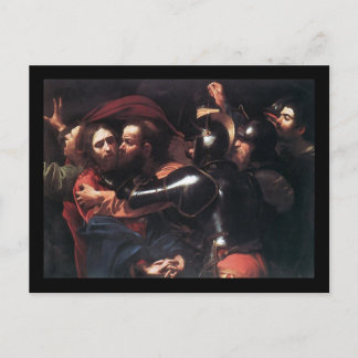Caravaggio Einnahme von Christus Postkarte
