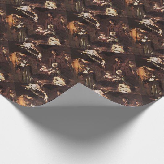 Caravaggio - Geburt Christi mit St Francis u. St Geschenkpapier (Ecke)