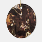 Caravaggio - Geburt Christi mit St Francis u. St Keramikornament (Links)