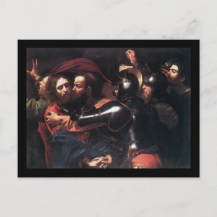 Caravaggio Gefangennahme Christi Postkarte