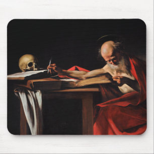 Caravaggio - Heilig-Jerome-Schreiben Mousepad