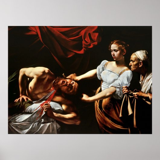 Caravaggio Judith Beheading Holofernes 1599 Poster (Vorne)