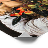 Caravaggio - Junge mit einem Korb voller Früchte Poster (Ecke)