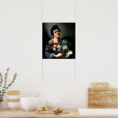 Caravaggio - Junge mit einem Obstkorb von 1593 Poster (Küche)