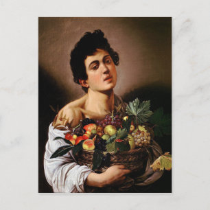 Caravaggio - Junge mit Obstkorb Postkarte