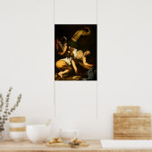 Caravaggio - Kreuzigung des Heiligen Peter 1601 Poster (Küche)