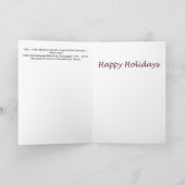 Caravaggio - Krippe - Happy Holidays Karte (Innenseite)