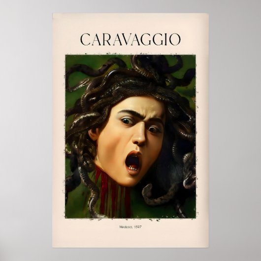 Caravaggio Kunst Drucke - Medusa 1597 1 (Vorne)