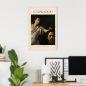 Caravaggio Kunstprint - David mit dem Kopf von Poster (Heimbüro)