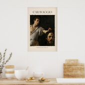 Caravaggio Kunstprint - David mit dem Kopf von Poster (Küche)