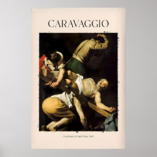 Caravaggio-Kunstprint - Kreuzigung des heiligen Pe Poster