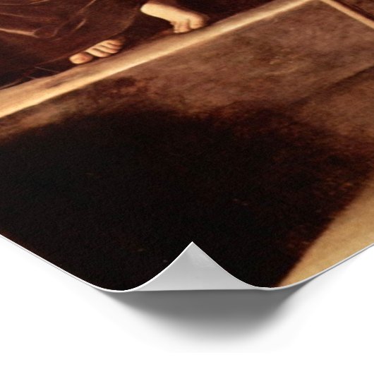 Caravaggio-Madonna der Pilger Poster (Ecke)