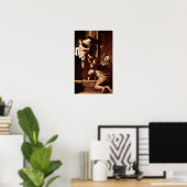 Caravaggio-Madonna der Pilger Poster (Heimbüro)