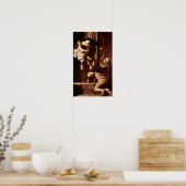 Caravaggio-Madonna der Pilger Poster (Küche)