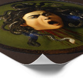Caravaggio Medusa Kunstgiesserei Poster (Ecke)