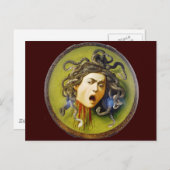 Caravaggio Medusa Kunstgiesserei Postkarte (Vorne/Hinten)