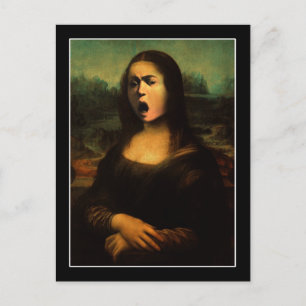Caravaggio Medusa Mona Lisa Postkarte