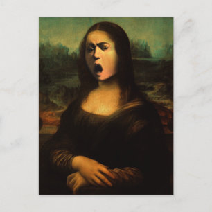 Caravaggio Medusa Mona Lisa Postkarte