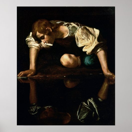 Caravaggio - Narcissus 1599 Poster (Vorne)
