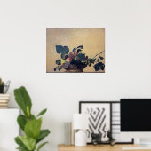 Caravaggio - Obstkorb - Öl auf Leinwand Poster (Heimbüro)