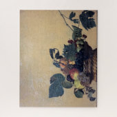 Caravaggio - Obstkorb - Öl auf Leinwand Puzzle (Vertikal)