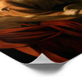Caravaggio - Opfer von Isaac Poster (Ecke)