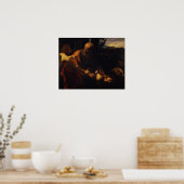 Caravaggio - Opfer von Isaac Poster (Küche)