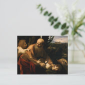 Caravaggio - Opfer von Isaac Postkarte (Stehend Vorderseite)