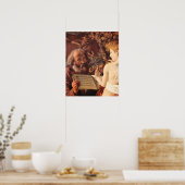 Caravaggio-Ruhen auf dem Flug nach Ägypten Poster (Küche)