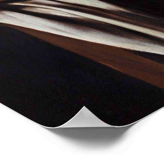 Caravaggio - Saint Jerome Writing Poster (Ecke)