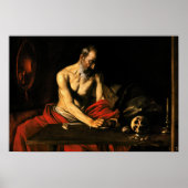 Caravaggio - Saint Jerome Writing Poster (Vorne)