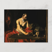 Caravaggio - Saint Jerome Writing Postkarte (Vorderseite)