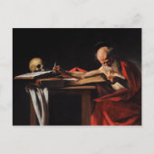 Caravaggio - Saint Jerome Writing Postkarte (Vorderseite)