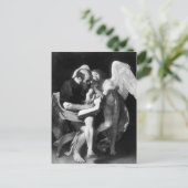 Caravaggio - Saint Matthew und Angel Postkarte (Stehend Vorderseite)