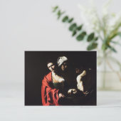 Caravaggio - Salome - Klassisches Barockwerk Postkarte (Stehend Vorderseite)