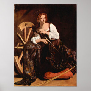 Caravaggio-St. Catherine of Alexandria Poster