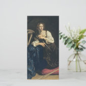 Caravaggio - St. Catherine von Alexandria Feiertagskarte (Stehend Vorderseite)